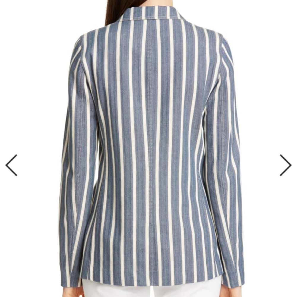 Lafayette 148 New York Striped Blazer - Picture 3 of 5